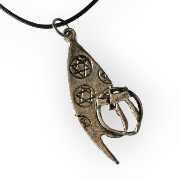 Jewelry - Jewish CHAI upcycled pendant necklace